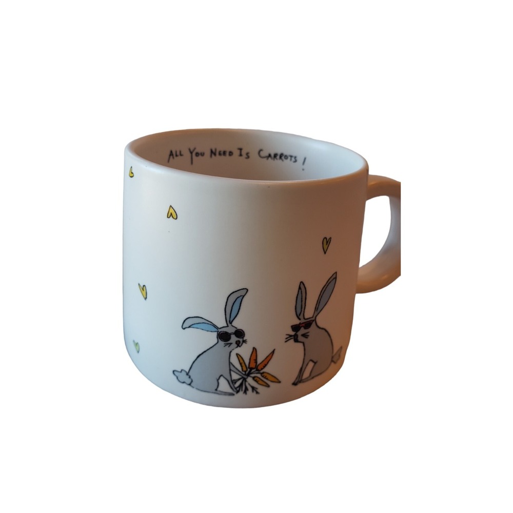 Jack's Carrots Designer Collection Coffee Mug ALL YOU NEED IS CARROTS By Magenta